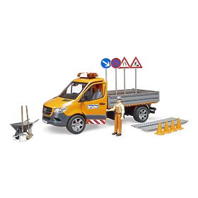 Bruder Véhicule d'entretien routier MB Sprinter avec figurine et accessoires