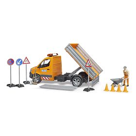 Bruder Véhicule d'entretien routier MB Sprinter avec figurine et accessoires