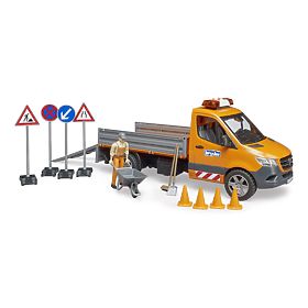 Bruder Véhicule d'entretien routier MB Sprinter avec figurine et accessoires