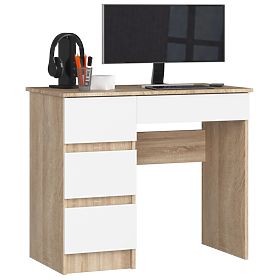 BUREAU A-7 CLP PK CHÊNE SONOMA / BLANC GAUCHE