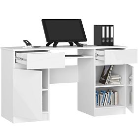 BUREAU CLP A5 2D 2T PK BLANC BRILLANT