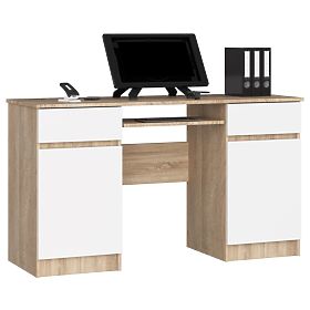 BUREAU CLP A5 2D 2T PK SONOMA / BLANC