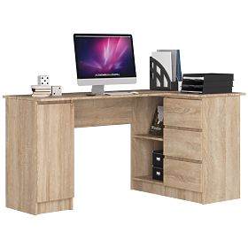BUREAU D'ANGLE B20 155 cm DROIT SONOMA
