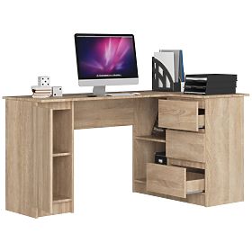 BUREAU D'ANGLE B20 155 cm DROIT SONOMA