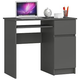 BUREAU D'ORDINATEUR PIKSEL PK GRIS - DROIT
