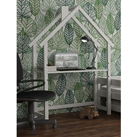 Bureau en forme de maison FRANK - blanc