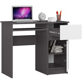 BUREAU INFORMATIQUE PIKSEL PK GRIS / BLANC - DROIT