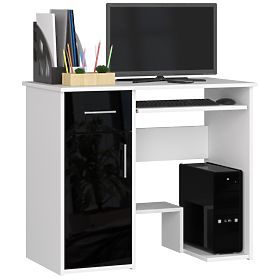 BUREAU JAY PK BLANC / NOIR BRILLANT