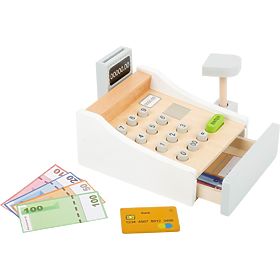 Caisse blanche avec accessoires
