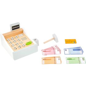 Caisse blanche avec accessoires