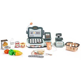 Caisse enregistreuse produits scanner calculatrice sons