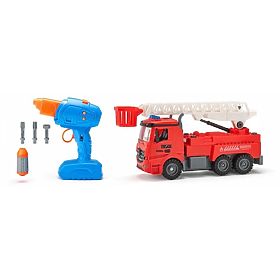 Camion de pompier à piles, à visser