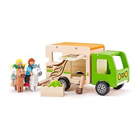 Camion en bois pour le transport de chevaux