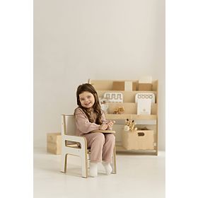 Chaise pour enfant S/M - blanche, baby wood