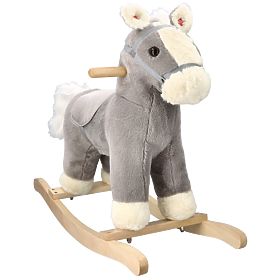 Cheval à bascule en peluche Siwek