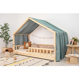 Ciel de lit pour lit cabane Leola Hip - vert