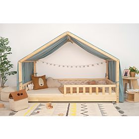 Ciel de lit pour lit cabane Leola Hip - vert