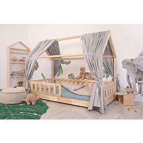 Baldaquin pour lit cabane Tea - gris