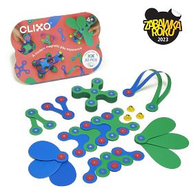 Clixo cubes magnétiques Crew pack, Vert-Bleu