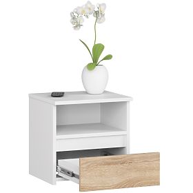 COMMODE CL1 PK BLANC / CHÊNE SONOMA