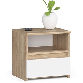 COMMODE CL1 PK CHÊNE SONOMA / BLANC