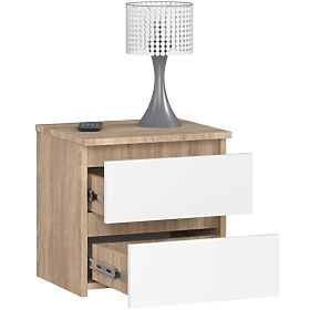 COMMODE CL2 2SZ CLP PK CHÊNE SONOMA / BLANC