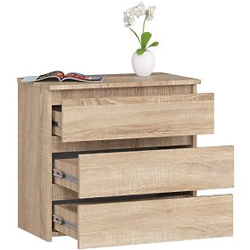COMMODE CL3 3TI CLP PK CHÊNE SONOMA