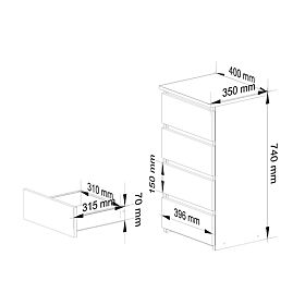 COMMODE CL4 PK CHÊNE ARTISAN