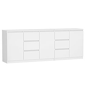 Commode COSTA 1D3S/2D3S BLANCHE