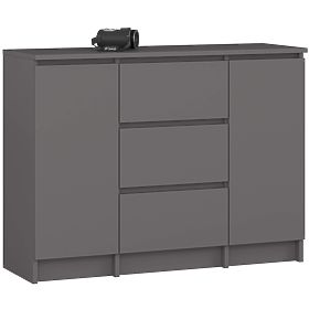 COMMODE K100 2D 3T PK GRIS GRAPHITE