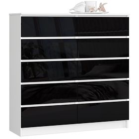 COMMODE K120 10TIROIRS CLP PK NOIR BRILLANT