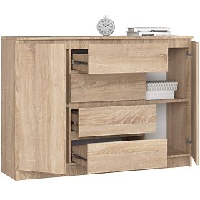 COMMODE K140 2D 4T CLP PK CHÊNE SONOMA