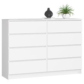 COMMODE K140 8TIROIRS CLP PK BLANCHE