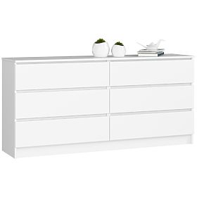 COMMODE K160 6TIROIRS CLP PK BLANCHE
