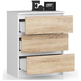 COMMODE K60 3TI CLP BLANC / SONOMA