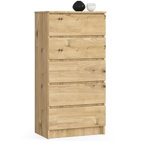 COMMODE K60 5T CLP PK CHÊNE ARTISAN