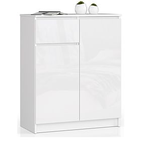 COMMODE K80 2D 1SZ CLP PK BLANC BRILLANT