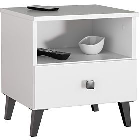 COMMODE MOBI K-01 BLANC NOIR