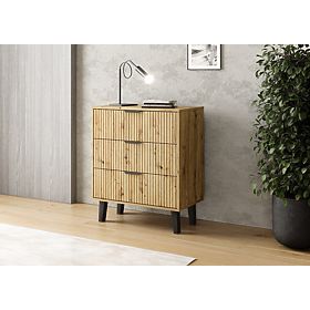 Commode Scandi 3S SLIM CHÊNE ARTISAN