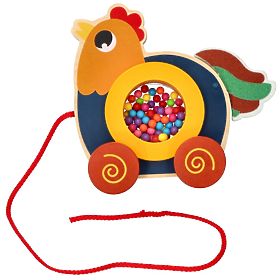 Coq Kukuryku à tirer sur une ficelle