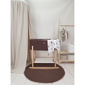 Couffin de Moïse Teddy avec base en bois - marron