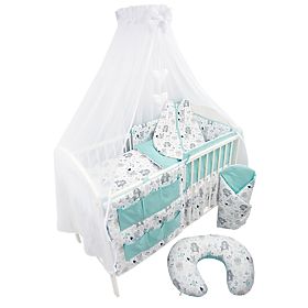 Coussin d'allaitement Animaux - menthe
