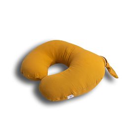 Coussin ajustable en mousseline Heavens - moutarde