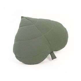 Coussin en mousseline Ourbaby 38x35 cm Feuille - vert, Ourbaby®