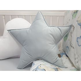 Coussin étoile - gris clair