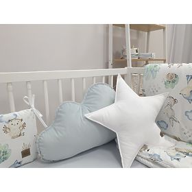 Coussin nuage - gris clair