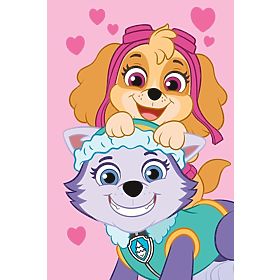 Couverture en polaire Pat' Patrouille - Skye et Everest, Paw Patrol