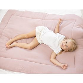 Couverture et oreiller en mousseline avec garnissage 100x135 + 40x60 - rose