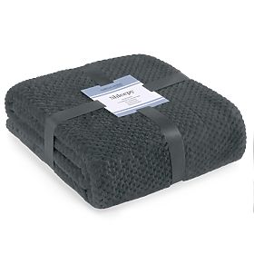Couverture SHLEEPY couleur graphite jacquard classique 170x210