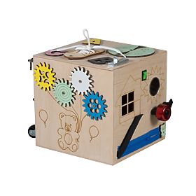 Cube en bois Montessori - naturel